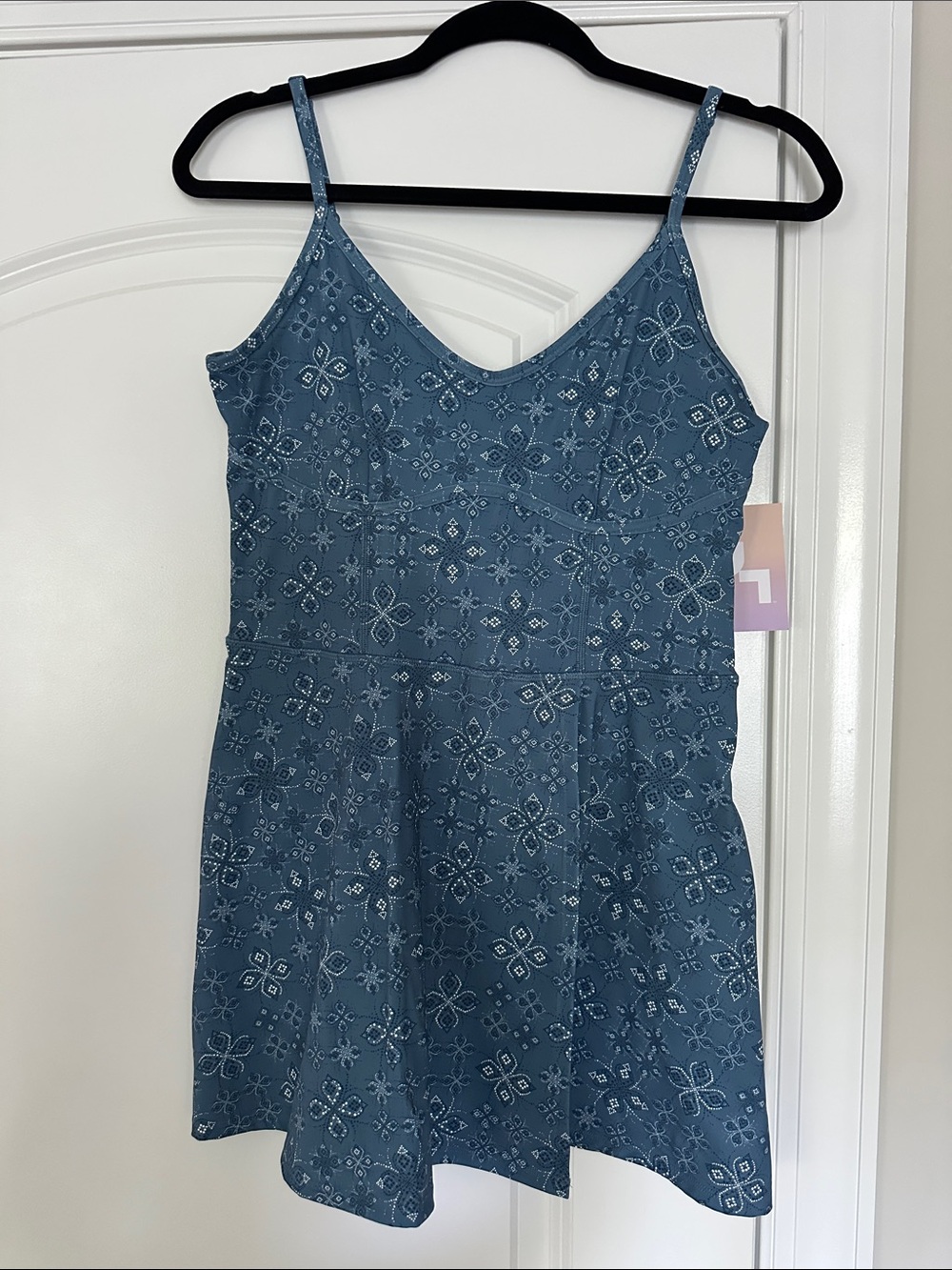 JoyLab Blue Printed Mini Dress